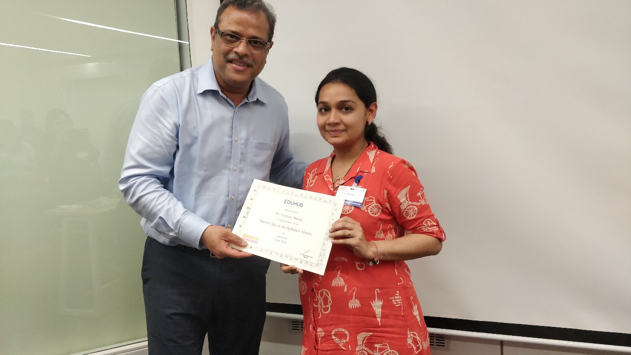 Dr. Vishruti - EduHub Certificate